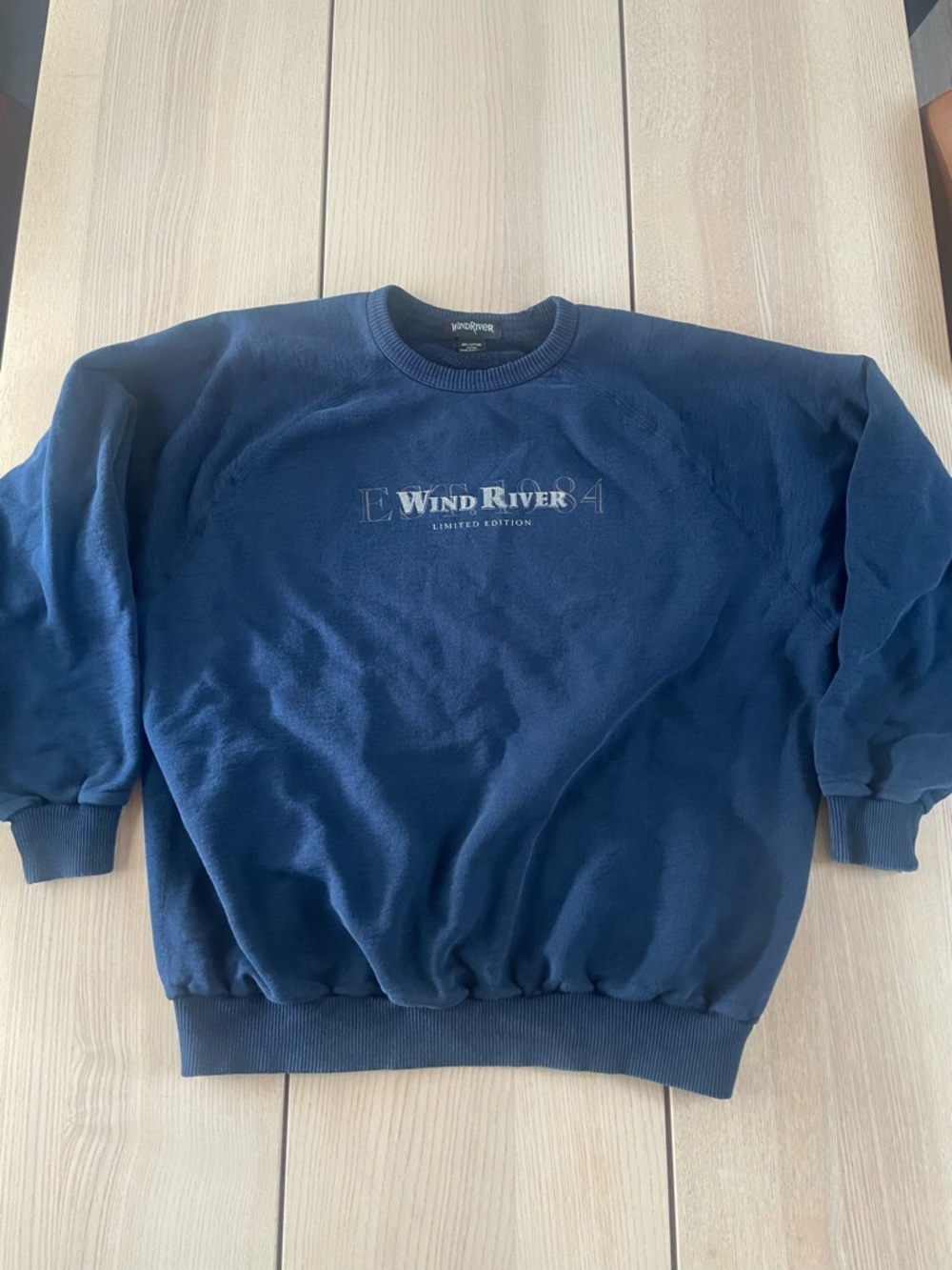 Vintage WindRiver Men's Navy Crewneck lg Limited Addition Wind River pullover